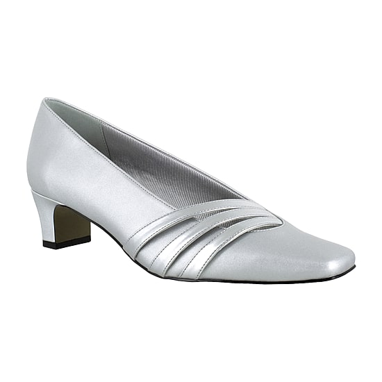 Easy Street Entice Womens Square Closed Toe Stiletto Heel Pumps
