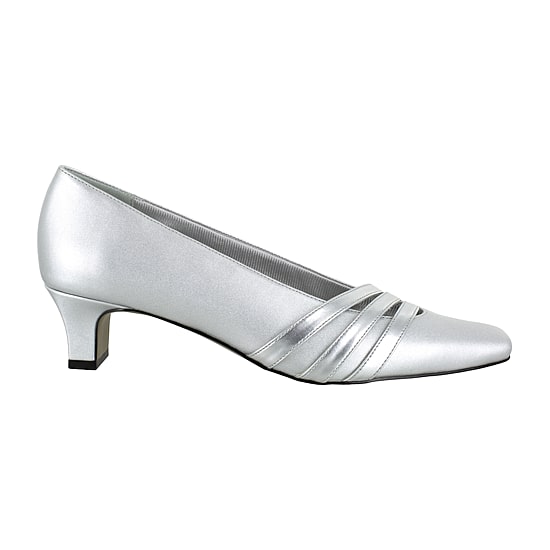 Easy Street Entice Womens Square Closed Toe Stiletto Heel Pumps