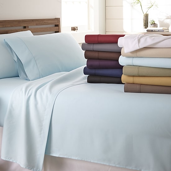 Casual Comfort™ Premium Ultra Soft Microfiber Wrinkle Free 4 Piece Sheet Set or 2 Piece Pillowcases