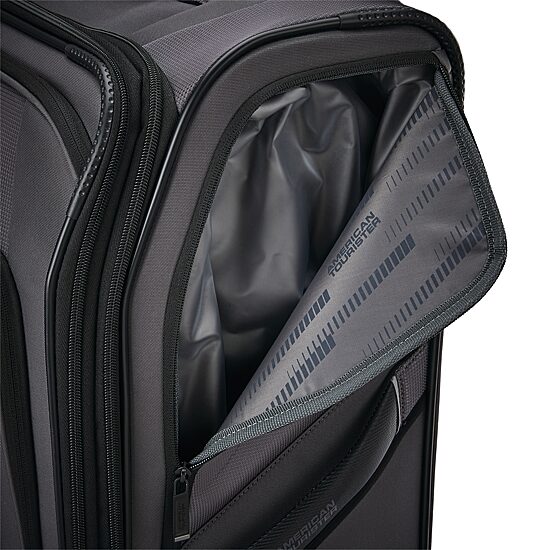 American Tourister Piroutte Deluxe Softside Expandable Checked Spinner Luggage