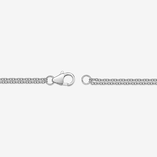 Womens Genuine Black Onyx Sterling Silver Round 18 Inch Pendant Necklace
