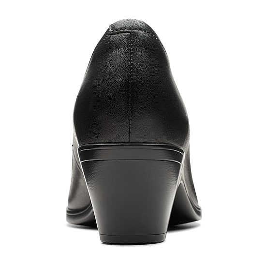 Clarks Emily Ruby Womens Round Closed Toe Block Heel Pumps