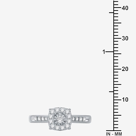 I Said Yes (H-I / I1) Womens 3/8 CT. T.W. Lab Grown White Diamond Sterling Silver or 14K Gold Over Silver Bridal Set