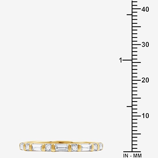 I Said Yes (H-I / I1) Womens 1/3 CT. T.W. Lab Grown White Diamond 14K Gold Over Silver Sterling Silver Wedding Band
