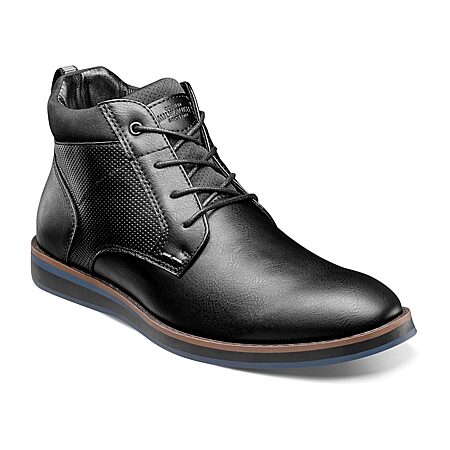 St. John\'s Bay Black Men’s Chukka Boots Contrast Stitching Memory Foam NWT SZ 11 St Johns Bay Mens Boots | eBay main image 2
