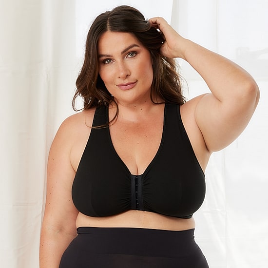 Leading Lady The Indy- Cotton Front Close Lace Racerback Bra- 138