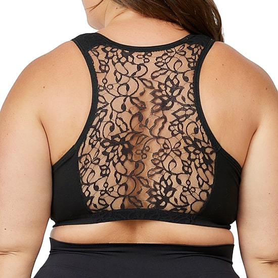 Leading Lady The Indy- Cotton Front Close Lace Racerback Bra- 138