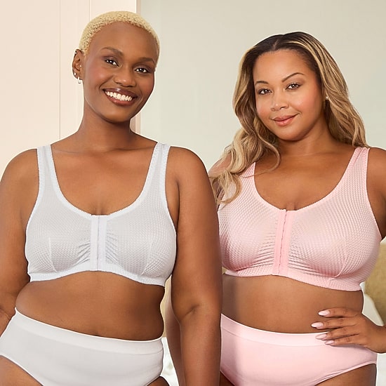 Leading Lady®  Zig-Zag Weave Front-Closure Leisure Bra- 151