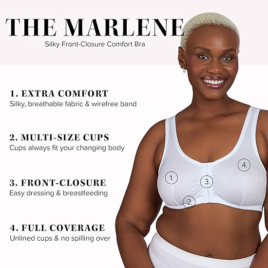 Leading Lady®  Zig-Zag Weave Front-Closure Leisure Bra- 151