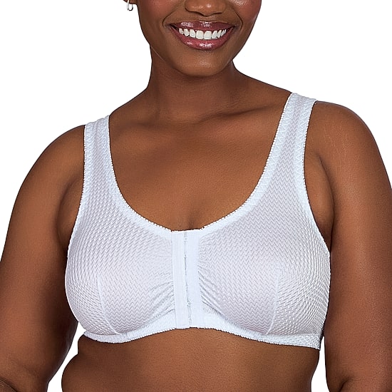 Leading Lady®  Zig-Zag Weave Front-Closure Leisure Bra- 151