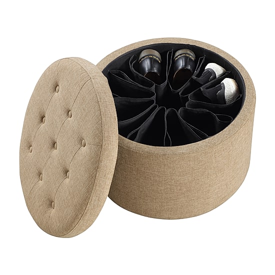 Designs4comfort Round Shoe Ottoman