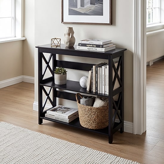 Oxford 3-Tier Bookcase Entryway Hall Table