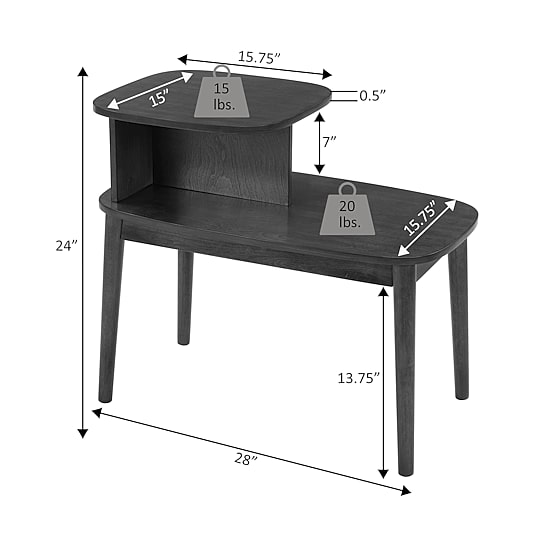 Convenience Concepts Maxwell Living Room Collection End Table