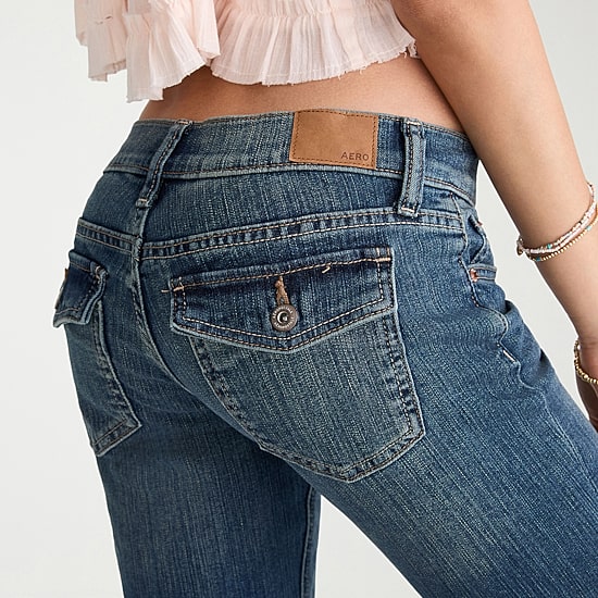 AEROPOSTALE Womens Low Rise Bootcut Jean