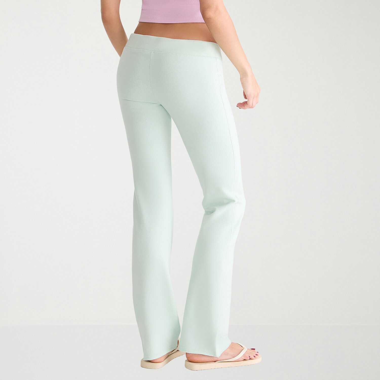 AEROPOSTALE Womens Juniors Bootcut Low Rise Fleece Sweatpant