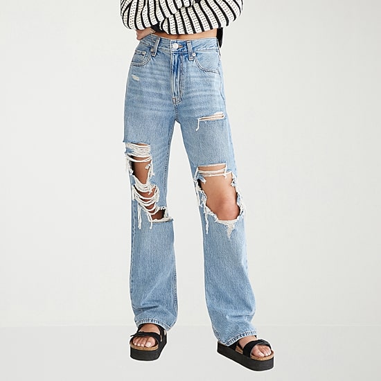 AEROPOSTALE Womens Juniors High Rise Baggy Fit Jean