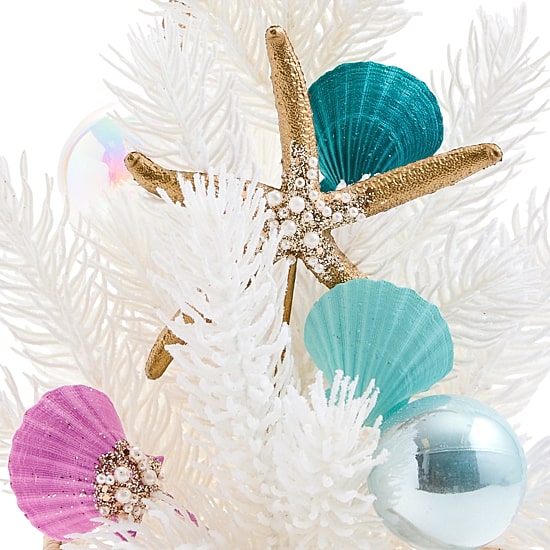 North Pole Trading Co. 16" Coastal Christmas Tabletop Tree