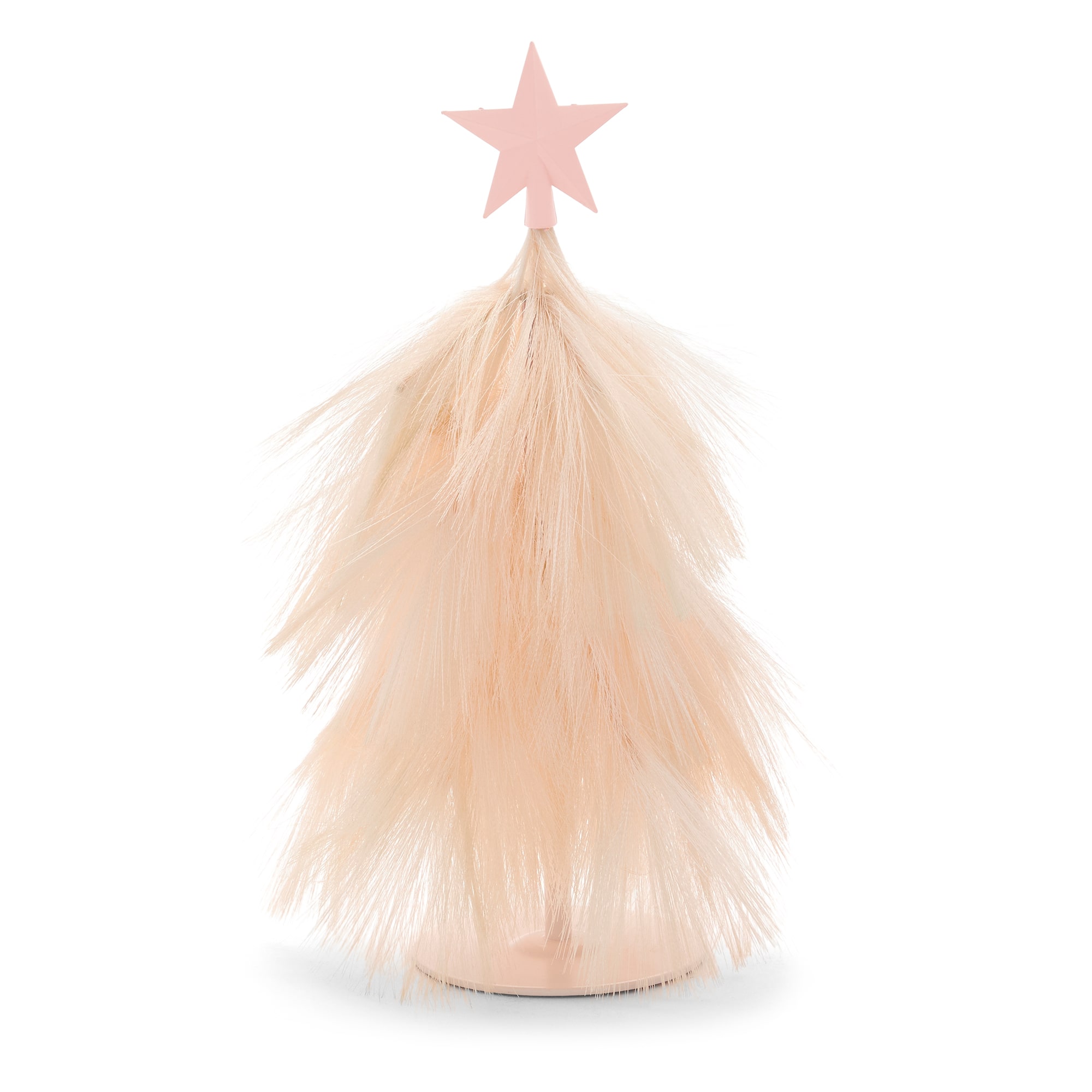 North Pole Trading Co. 12" Pink Feather Tree Christmas Tabletop Decor