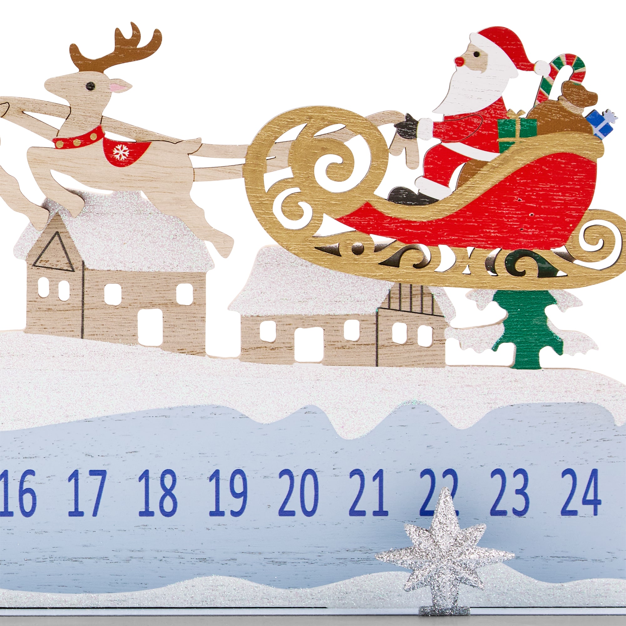 North Pole Trading Co. Santa Sleigh Advent Christmas Advent Calendar