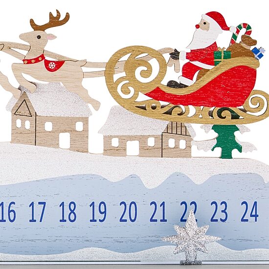 North Pole Trading Co. Santa Sleigh Advent Christmas Advent Calendar