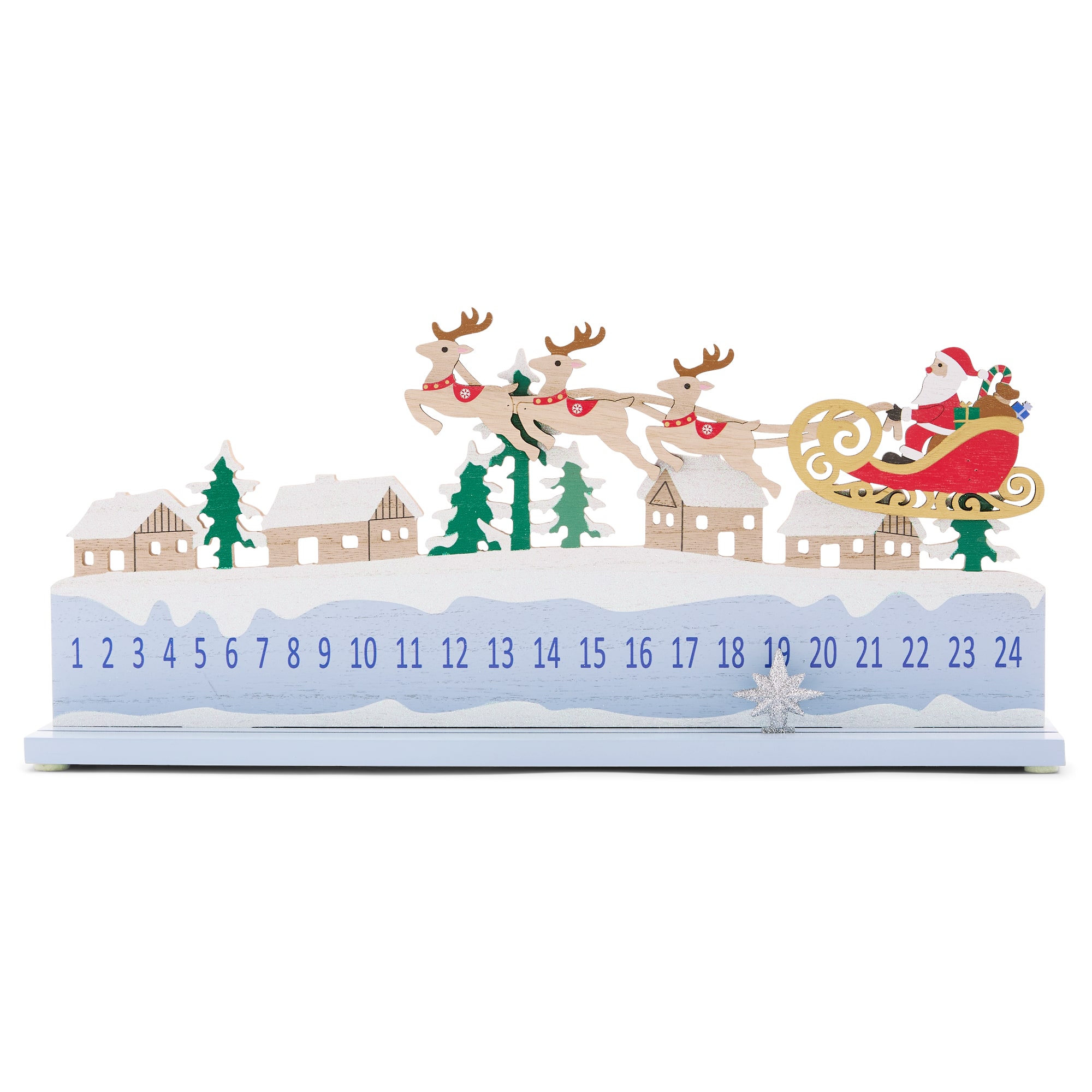 North Pole Trading Co. Santa Sleigh Advent Christmas Advent Calendar