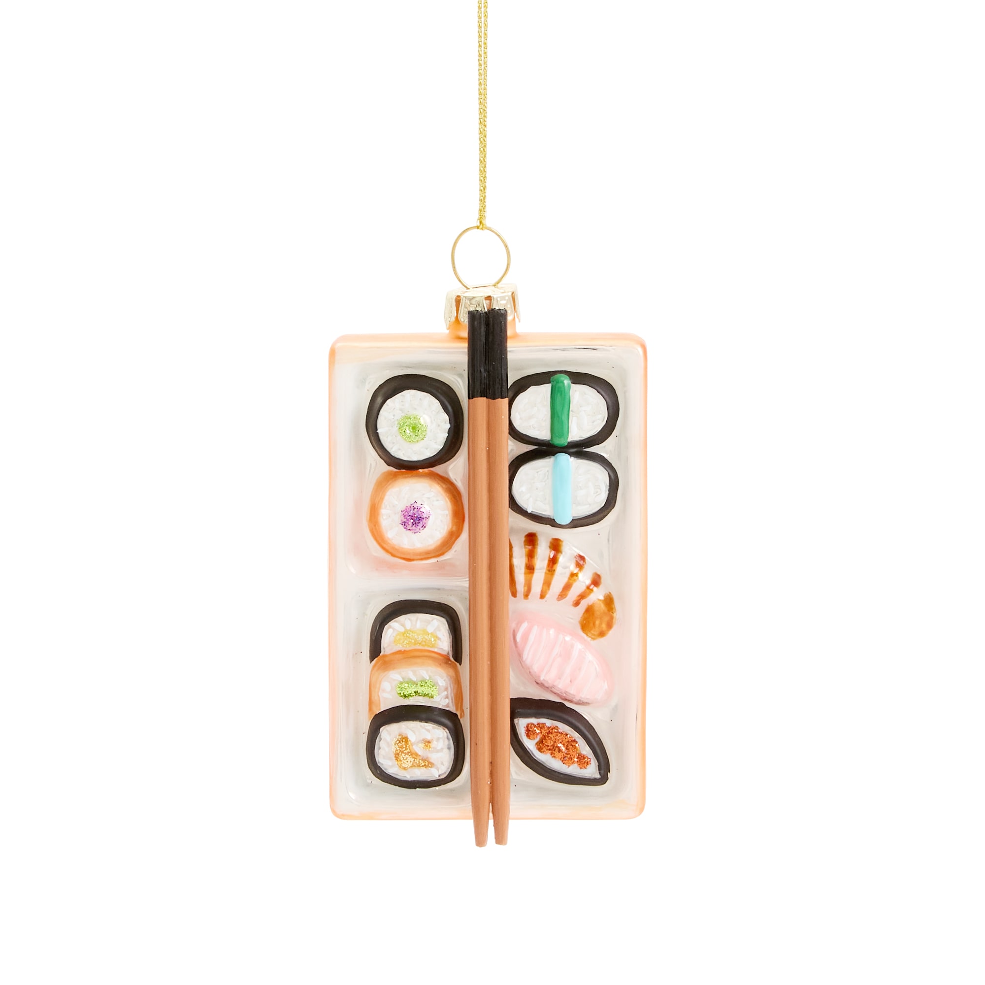 North Pole Trading Co. Glass Sushi Christmas Ornament