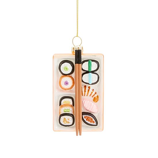 North Pole Trading Co. Glass Sushi Christmas Ornament