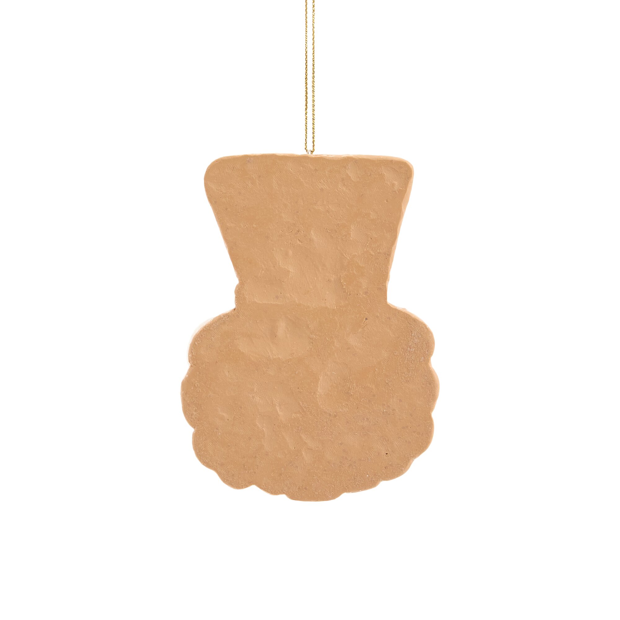 North Pole Trading Co. Claydough Santa Christmas Ornament
