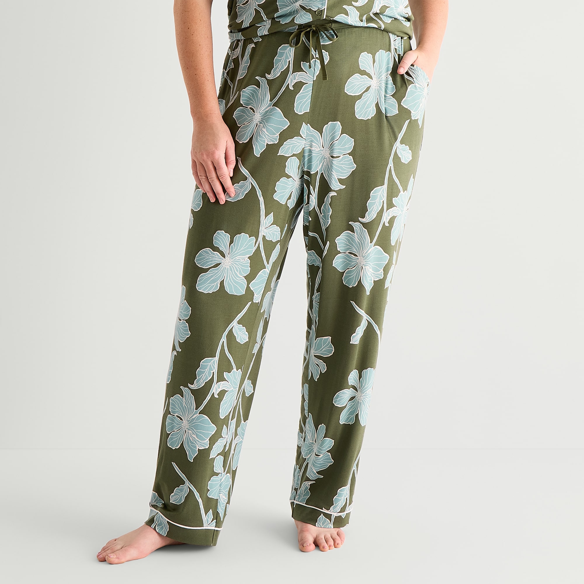 Liz Claiborne Womens Plus Pajama Pants