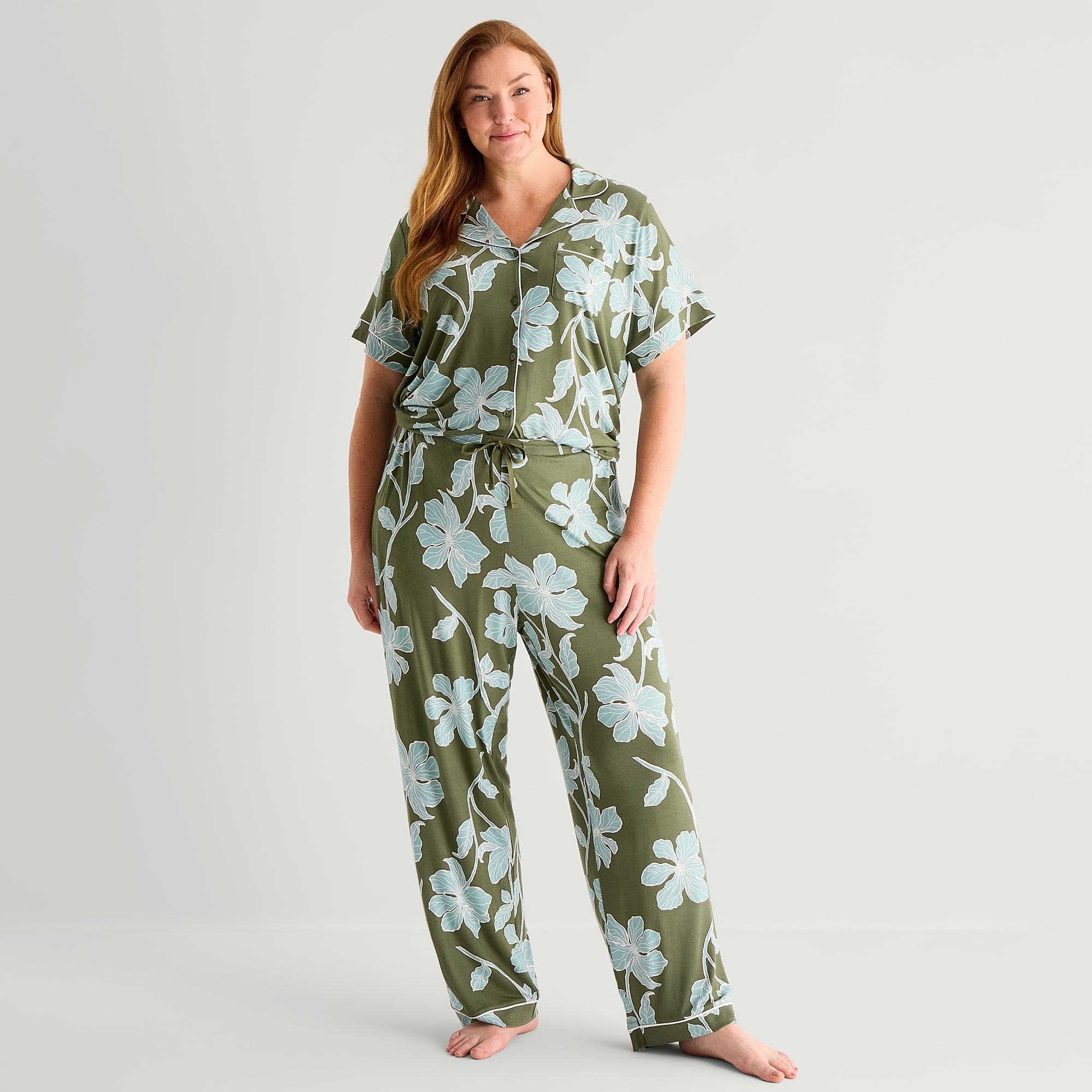 Liz Claiborne Womens Plus Pajama Pants