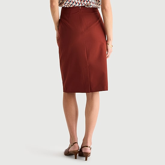 Liz Claiborne Womens Tall Mid Rise Midi Pencil Skirt