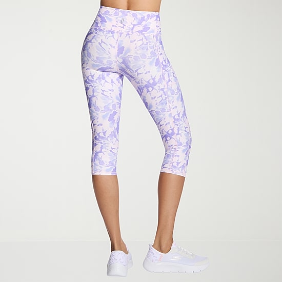 Skechers Womens GOWALK Printed High Rise Capri