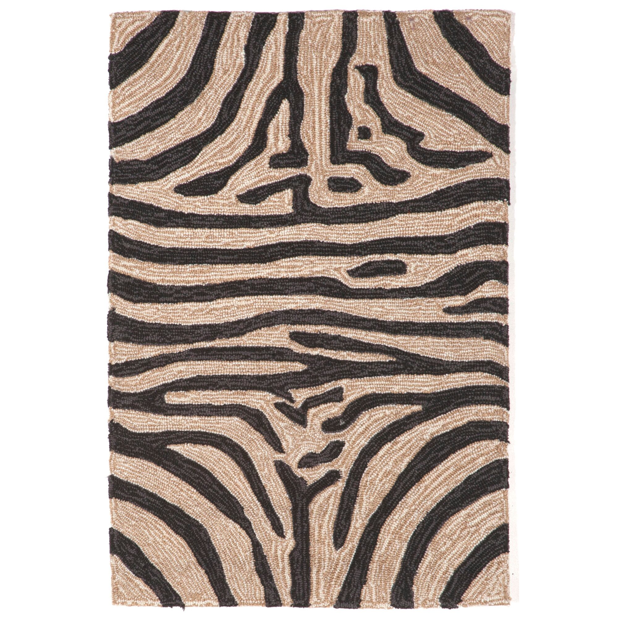 Liora Manne Ravella Zebra Hand Tufted Indoor Outdoor Rectangular Accent Rug