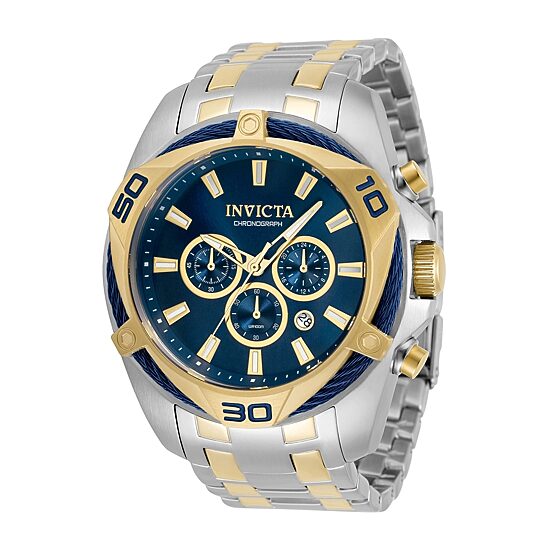 Invicta Bolt Mens Chronograph Two Tone Stainless Steel Bracelet Watch 34125