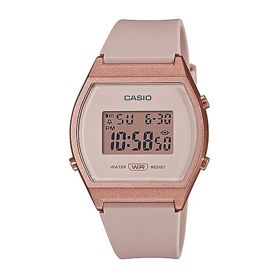 Casio Womens White Strap Watch Lw204-4a