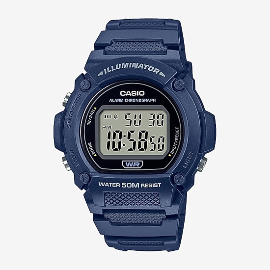 Casio Mens Blue Strap Watch W219h-2av