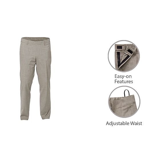 Stafford Coolmax All Season Ecomade Seated Mens Adaptive Classic Fit Flat Front Suit Pant