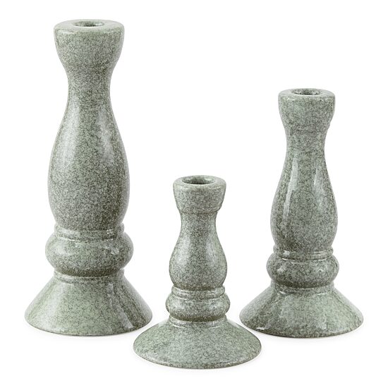Linden Street Ceramic Taper Candle Holder Collection