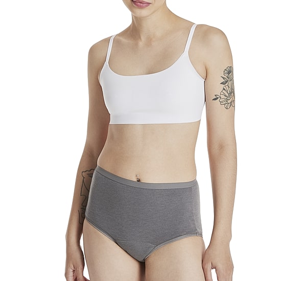 Hanes Fresh And Dry Moderate Leak Protection 3 Pack Seamless Period + Leak Resistant Brief Panty 40fdm3
