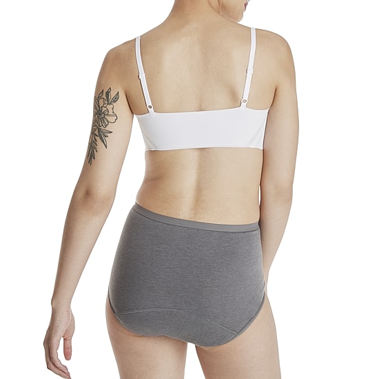 Hanes Fresh And Dry Moderate Leak Protection 3 Pack Seamless Period + Leak Resistant Brief Panty 40fdm3