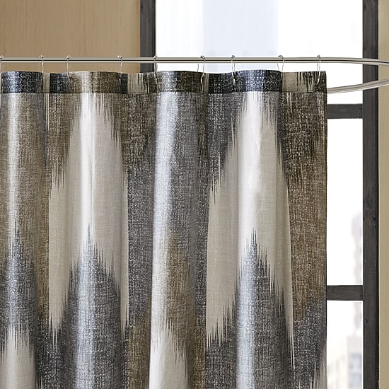 INK+IVY Alpine Cotton Printed Shower Curtain