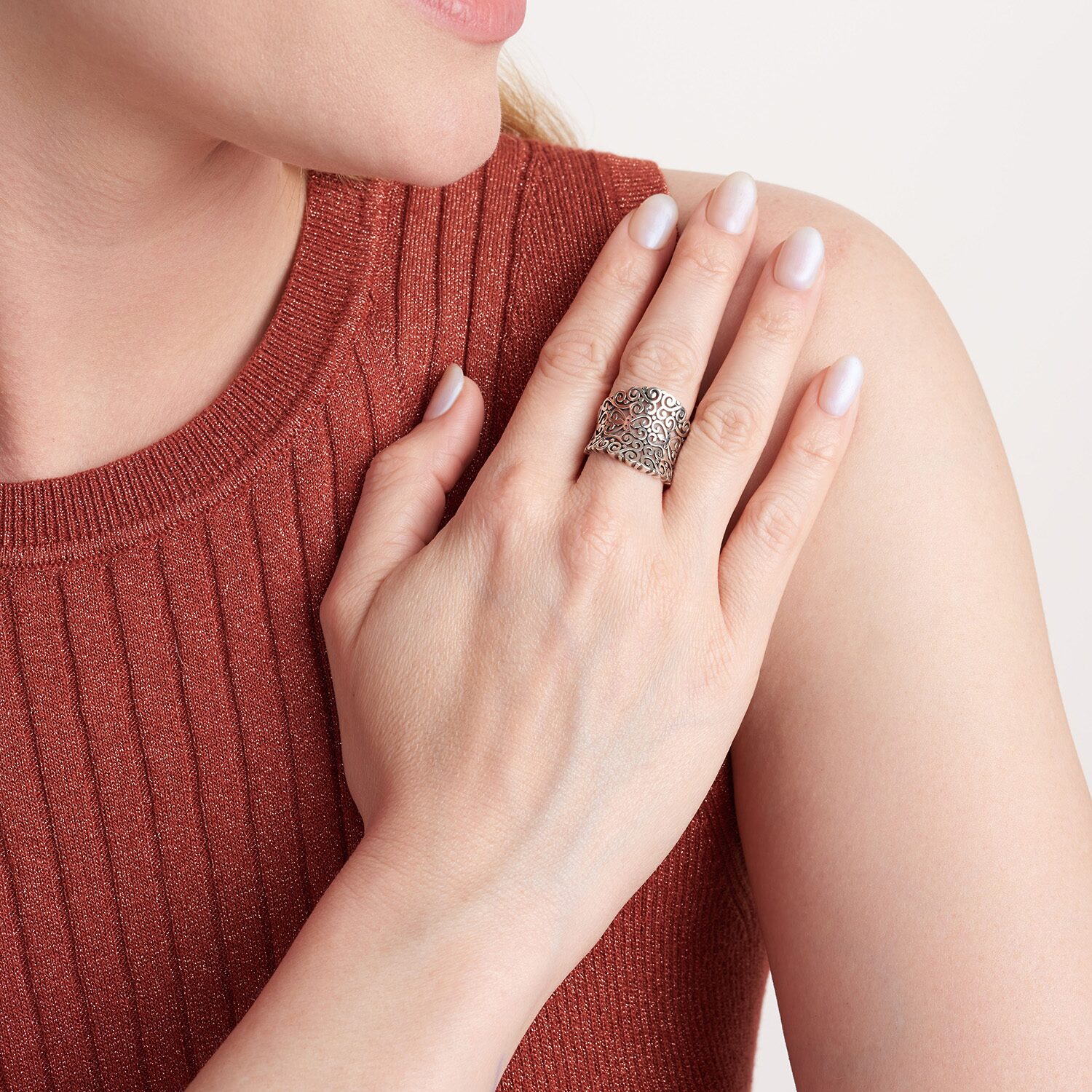 Sterling Silver Filigree Ring