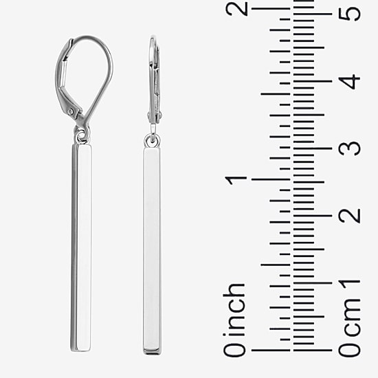 Womens Sterling Silver Drop Earrings