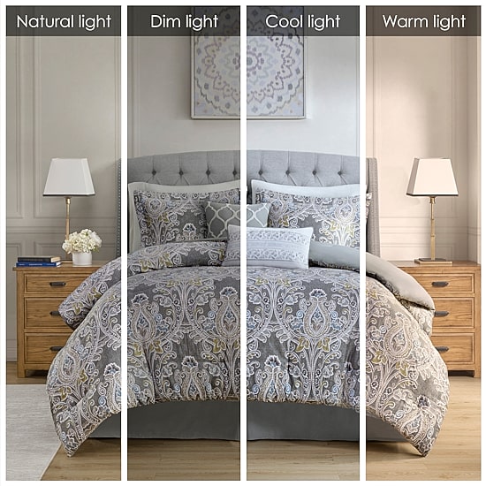 Harbor House Hallie 6-pc. Cotton Damask and Scroll Comforter Set