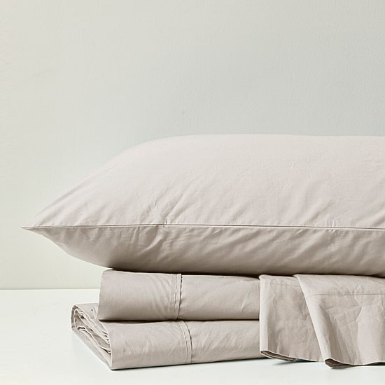 Madison Park Peached Percale Cotton Sheet Set