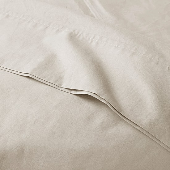 Madison Park Peached Percale Cotton Sheet Set