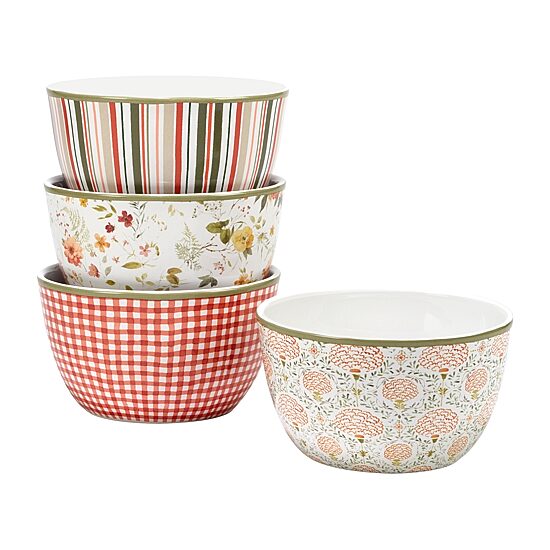 Certified International Nature's Song 4-pc. Earthenware Ice Cream Bowl