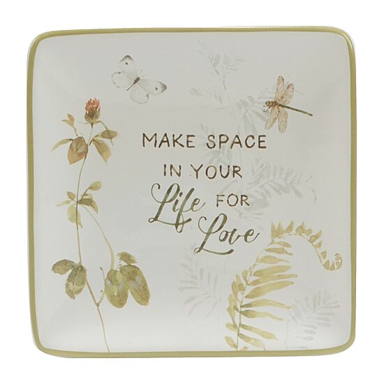 Certified International Green Fields 4-pc. Earthenware Appetizer Plate