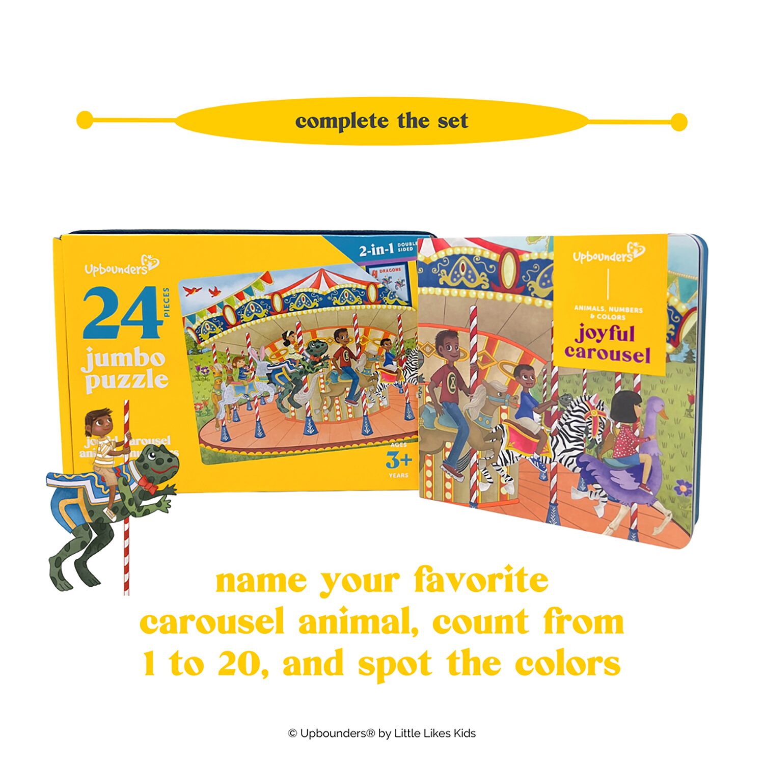 Upbounders Joyful Carousel 24pc 2-Sided Jumbo Puzzle