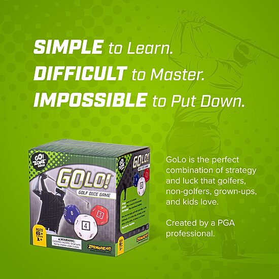 Zobmondo Golo Golf Dice Game Travel Game
